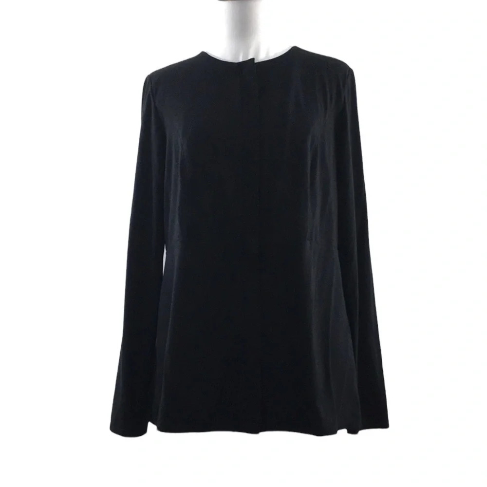 J. Jill Wearever Collection Black Full Zip Jacket Womens XS Stretch‎